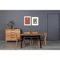 HOWDALA BLACK MIX 140-180X90 ąžuolinis, prasiilginantis, stalas