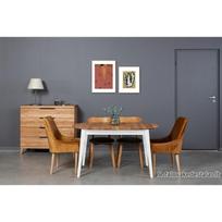HOWDALA WHITE MIX 140-180X90 ąžuolinis, prasiilginantis, stalas