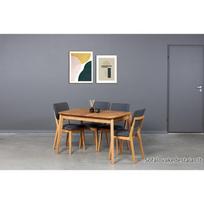 ISKU 120-160x80 ąžuolinis, prasiilginantis stalas