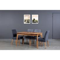 ISKU 140-185x80 ąžuolinis, prasiilginantis stalas