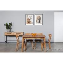 ISKU 110-145X70 ąžuolinis, prasiilginantis stalas