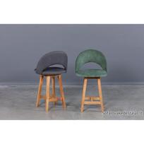 LILLI oak base minkšta pusbario (62cm) kėdė