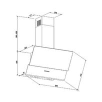 gartraukiai 60 cm - Eleyus DNL L 14 150 60 WH - 3 nuotrauka