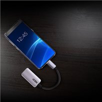 hdmi type c laidas - Aten USB-C to HDMI  (juoda/pilka) - 1 nuotrauka