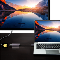 hdmi type c laidas - Aten USB-C to HDMI  (juoda/pilka) - 2 nuotrauka