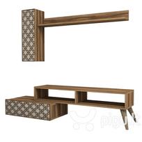 Svetainės baldų komplektas Kalune Design 845(XLV), rudas