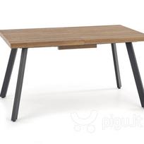 prailginamas valgomojo stalas - Valgomojo stalas Halmar Berlin Honey Walnut/Black, 1400x760x850 mm - 2 nuotrauka