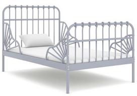 Lova VLX Metal 324742, pilka, 134.4x83.5 cm, su grotelėmis