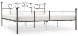Lova VLX Metal 284535, pilka, 208x187.5 cm, su grotelėmis