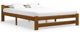 Lova VLX Solid Pinewood 322009, ruda, 204x167 cm, su grotelėmis