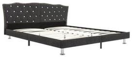 Lova VLX Fabric 280530, tamsiai pilka, 208x178 cm, su grotelėmis
