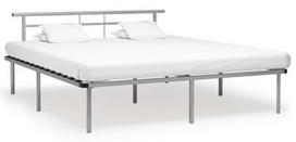 Lova VLX Metal 324840, pilka, 200x200 cm, su grotelėmis