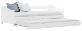 Sofa-lova VLX Pull-Out Pinewood 283149, balta, 200 x 97.5 x 66 cm