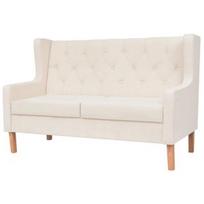 Sofa VLX 2-Seater 245450, kreminė, 68 x 140 x 90 cm