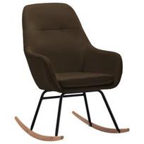 Supamasis krėslas VLX Rocking Chair, rudas, 80.5 cm x 61 cm x 89 cm