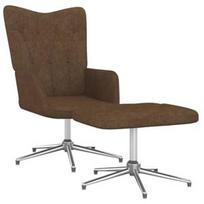 Fotelis VLX With Stool 327603, rudas, 68 cm x 62 cm x 98 cm