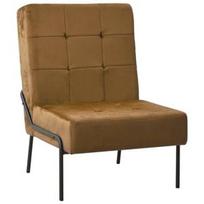 Fotelis VLX Relaxing Velvet, rudas/juodas, 65 cm x 79 cm x 87 cm