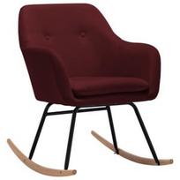 Supamasis krėslas VLX Rocking Chair, raudonas, 71 cm x 60 cm x 79 cm