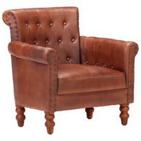 Fotelis VLX 288287, rudas, 63 cm x 77 cm x 76 cm