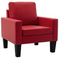 Fotelis VLX Armchair, raudonas, 71 cm x 77 cm x 80 cm