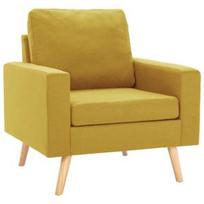 Fotelis VLX Armchair, geltonas, 71 cm x 77 cm x 80 cm