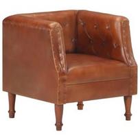 Fotelis VLX 286589, rudas, 57 cm x 60 cm x 64 cm