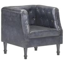 Fotelis VLX 286591, pilkas, 57 cm x 60 cm x 64 cm