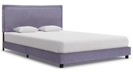 Lova VLX Bed Frame, šviesiai pilka, 207x146 cm, su grotelėmis