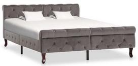 Lova VLX Velvet 288560, pilka, 226x146.5 cm, su grotelėmis