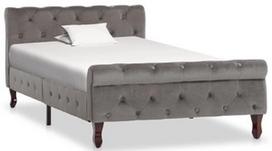Lova VLX Velvet 288558, pilka, 226x106.5 cm, su grotelėmis