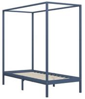 Lova VLX Solid Pinewood 283275, pilka, 204x104 cm, su grotelėmis