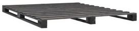 Lova VLX Solid Pinewood 285250, pilka, 200x120 cm, su grotelėmis