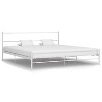 Lova VLX Metal, balta, 205x206.5 cm, su grotelėmis