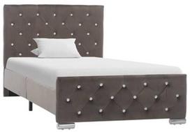 Lova VLX Fabric 286829, pilka, 211x96 cm, su grotelėmis