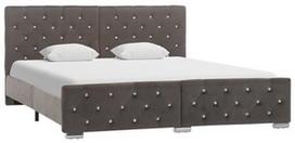 Lova VLX Fabric 286833, pilka, 211x166 cm, su grotelėmis