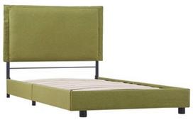 Lova VLX Fabric 280996, žalia, 207x96 cm, su grotelėmis