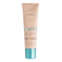 Lumene Matte Oil-Control makiažo pagrindas 1.5 Fair Beige 30ml
