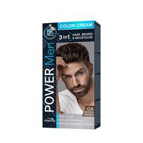 Joanna Power Men 3in1 plaukų dažymo kremas 04 Natural Brown 30g