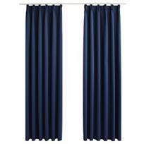 Naktinės užuolaidos VLX Blackout 134456, tamsiai mėlyna, 1400 mm x 2450 mm