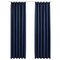 Naktinės užuolaidos VLX Blackout 134454, tamsiai mėlyna, 1400 mm x 1750 mm