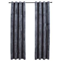 Naktinės užuolaidos VLX Velvet 134497, antracito, 1400 mm x 2250 mm