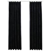 Naktinės užuolaidos VLX Velvet 134493, juodos, 1400 mm x 2250 mm