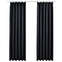 Naktinės užuolaidos VLX Blackout 134416, juodos, 1400 mm x 2450 mm