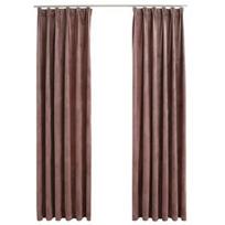 Naktinės užuolaidos VLX Velvet 134525, rožinės, 1400 mm x 2250 mm