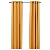 Naktinės užuolaidos VLX 321194, geltonos, 2450 mm x 1400 mm