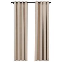 Naktinės užuolaidos VLX 321210, smėlio, 2450 mm x 1400 mm
