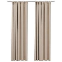 Naktinės užuolaidos VLX 321214, smėlio, 2450 mm x 1400 mm