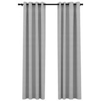 Naktinės užuolaidos VLX 321170, pilkos, 2450 mm x 1400 mm