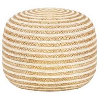 Pufas VLX Handmade 248073, smėlio, 40 cm x 40 cm x 30 cm