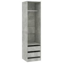 Spinta VLX Wardrobe Drawers Concrete Grey, pilka, 50 cm x 50 cm x 200 cm
